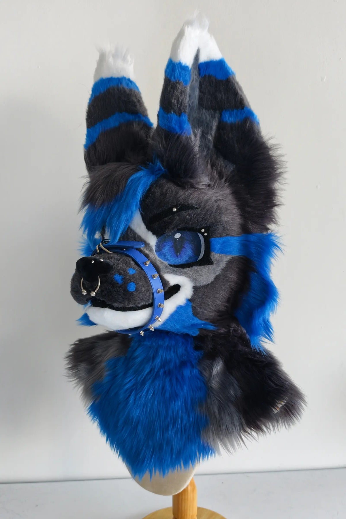 Blue-Black Puppy Partial Toony Fursuit