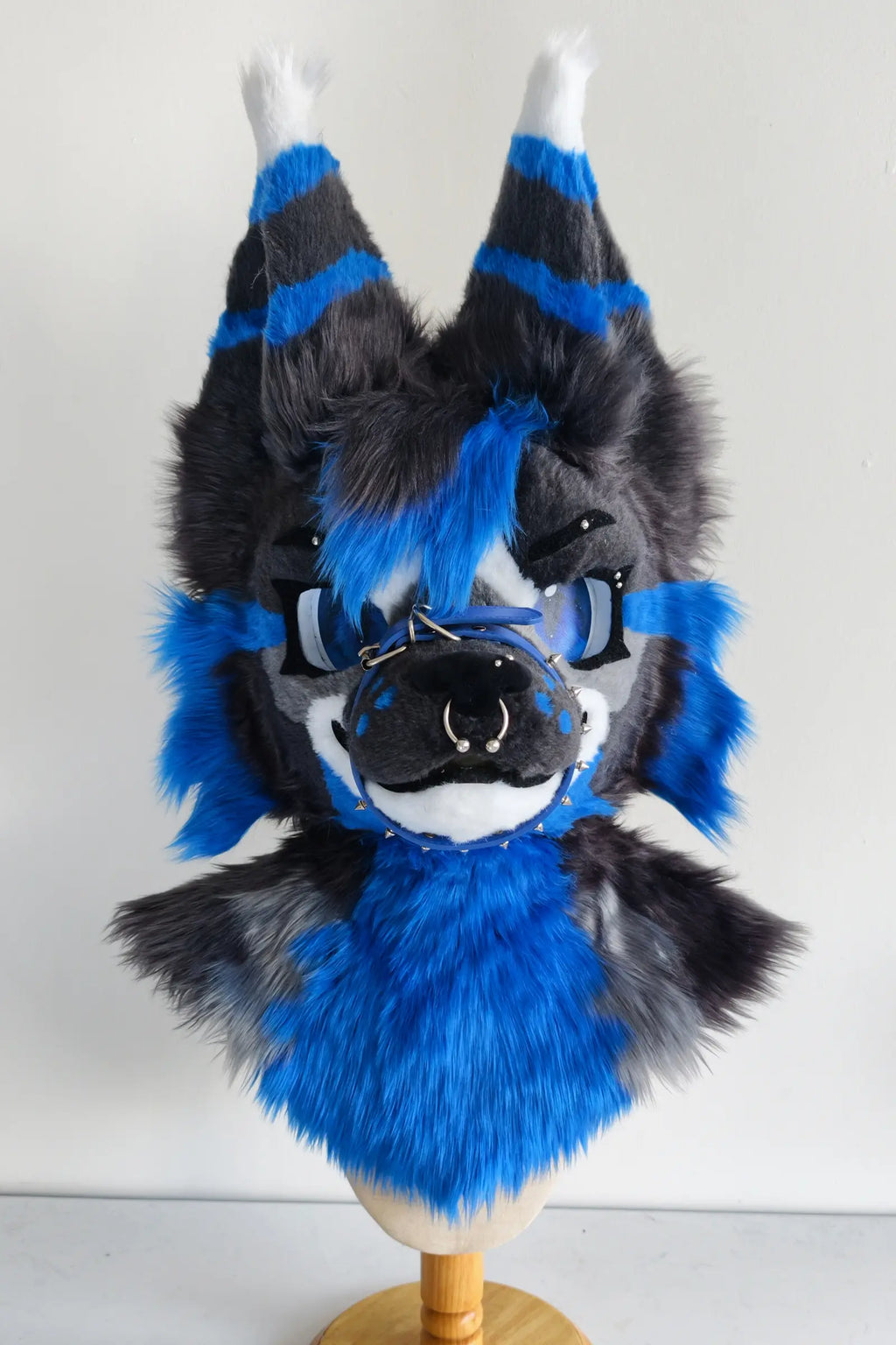 Blue-Black Puppy Partial Toony Fursuit