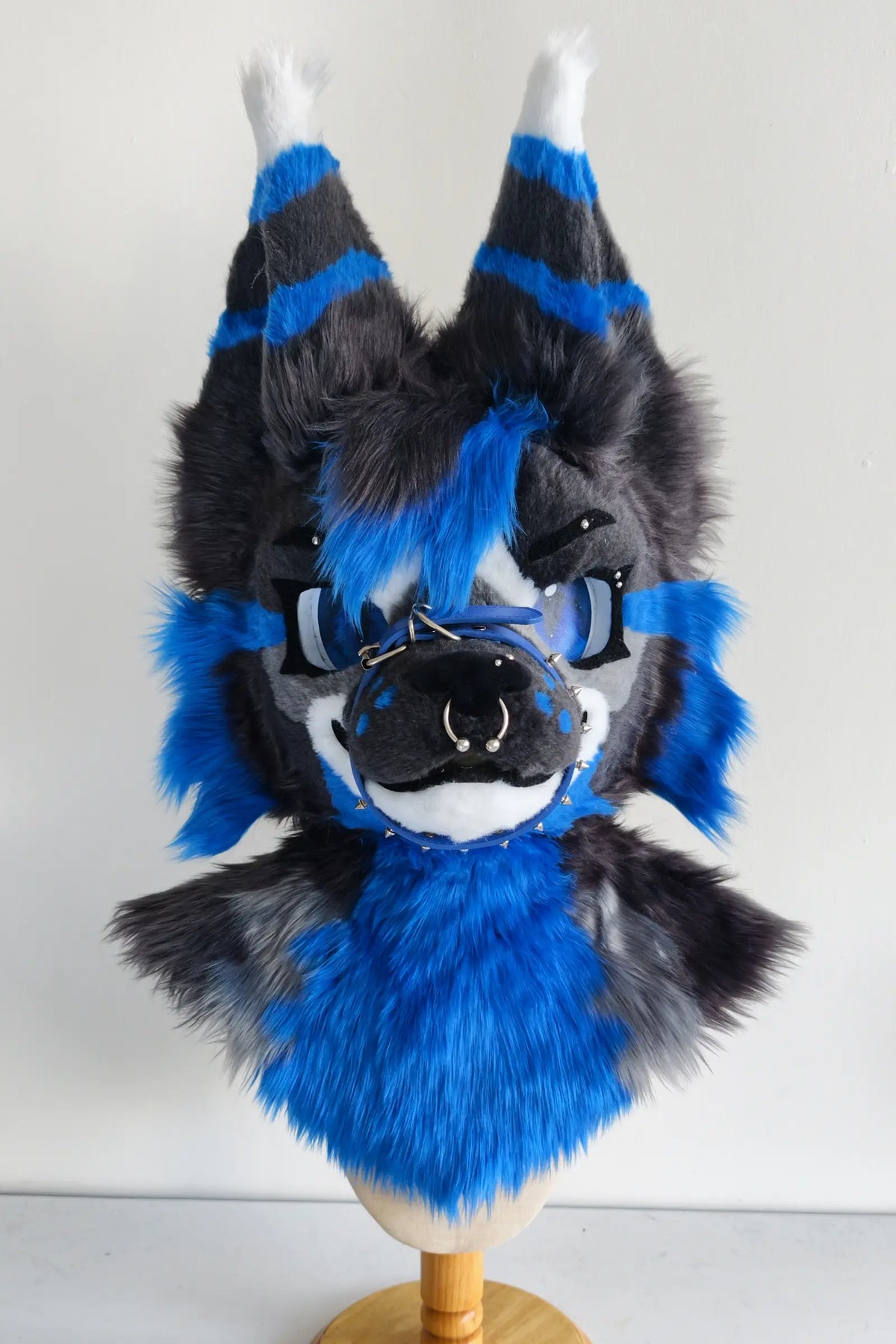 Blue-Black Puppy Partial Toony Fursuit