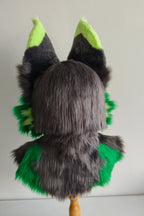 Gray-Green Puppy Partial Toony Fursuit