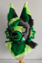 Gray-Green Puppy Partial Toony Fursuit