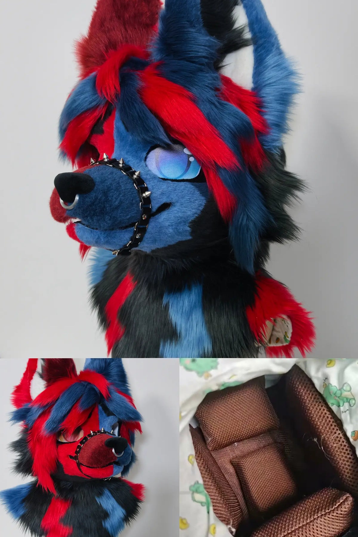 Asymmetrical Colorful Puppy Partial Toony Fursuit