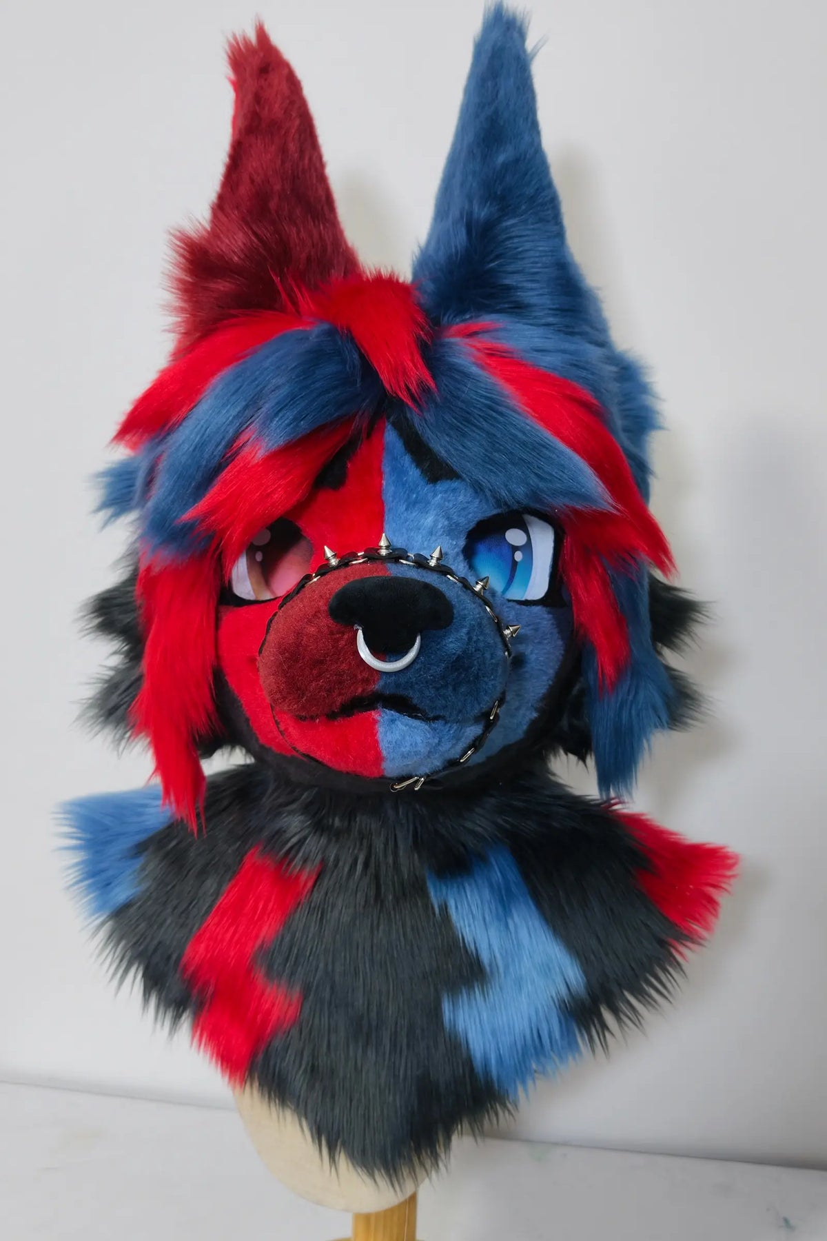 Asymmetrical Colorful Puppy Partial Toony Fursuit