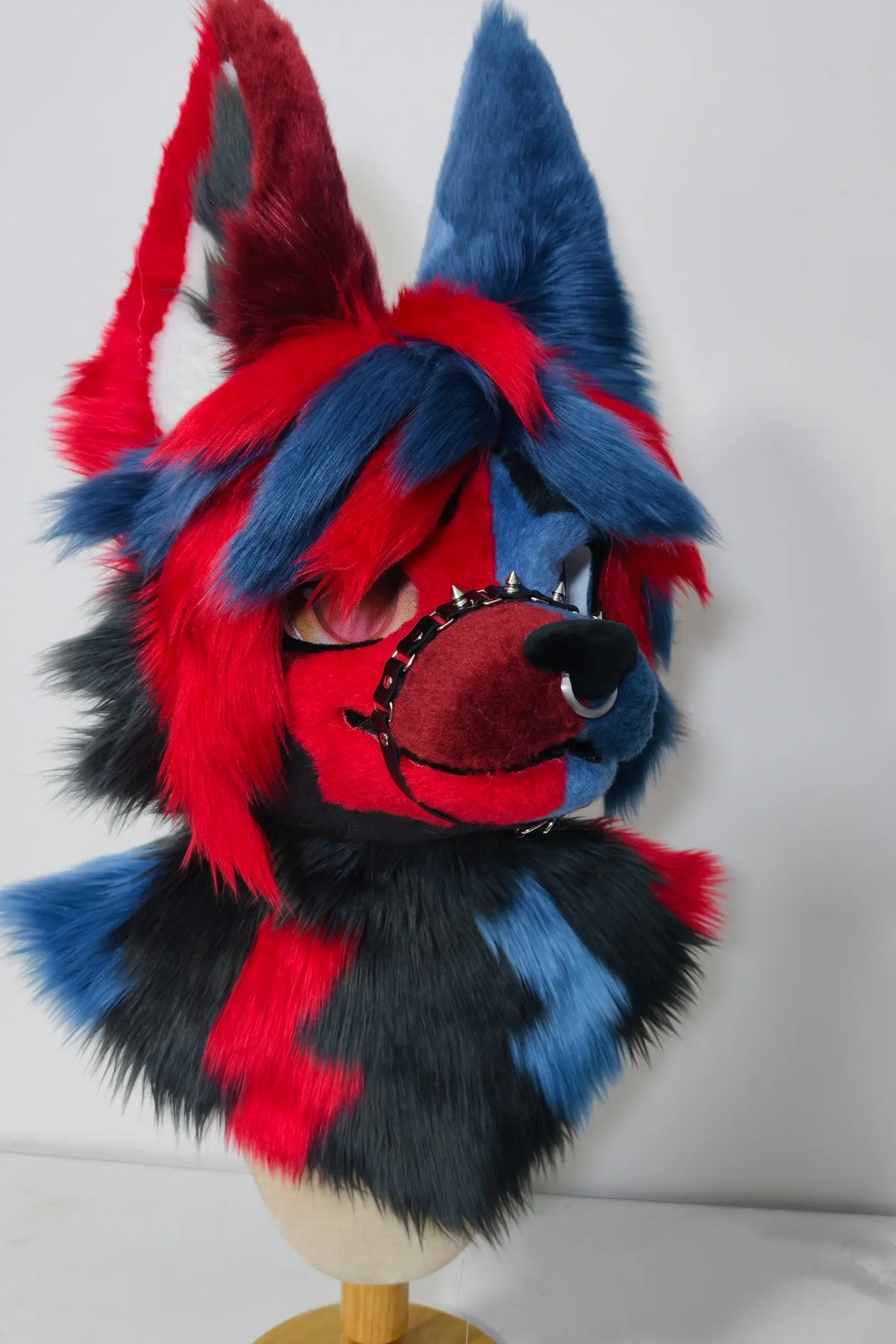 Asymmetrical Colorful Puppy Partial Toony Fursuit