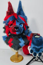 Asymmetrical Colorful Puppy Partial Toony Fursuit