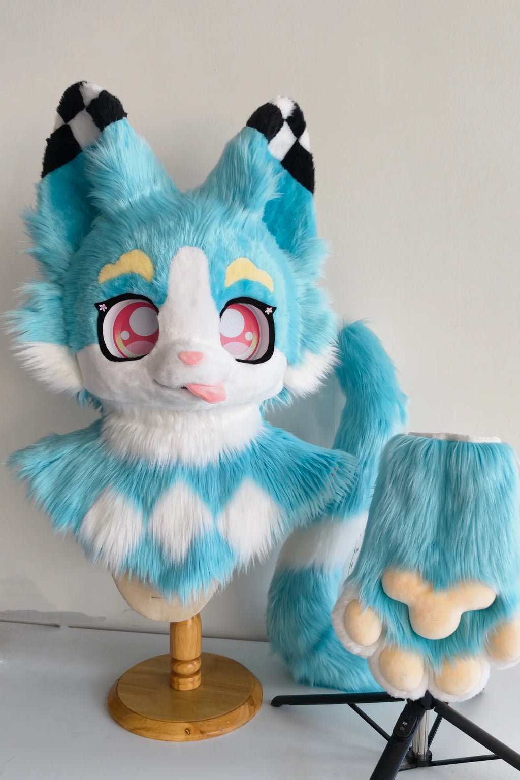 Blue Kitten Partial Kemono Fursuit