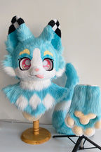 Blue Kitten Partial Kemono Fursuit