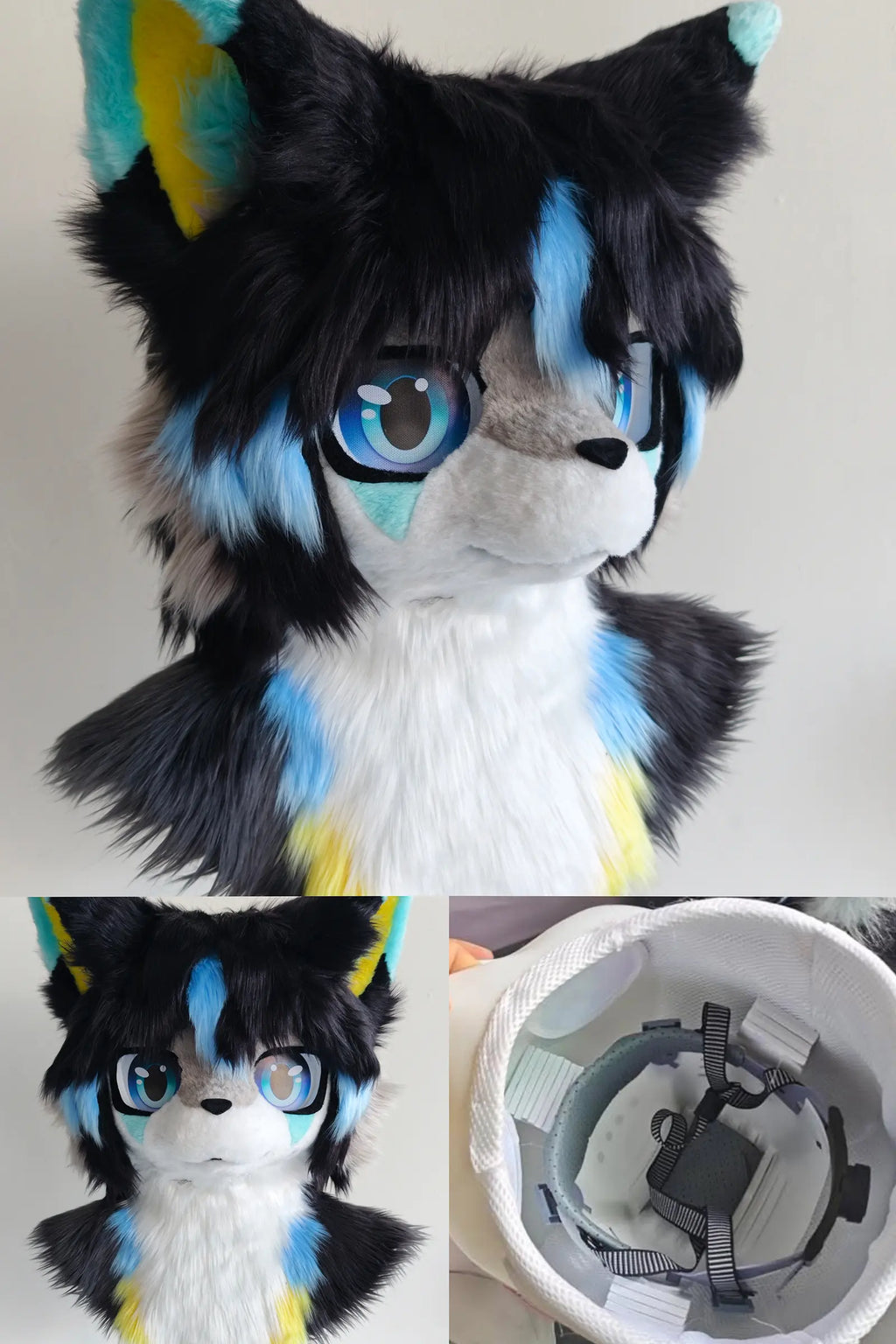 Black-Haired Puppy Partial Kemono Fursuit
