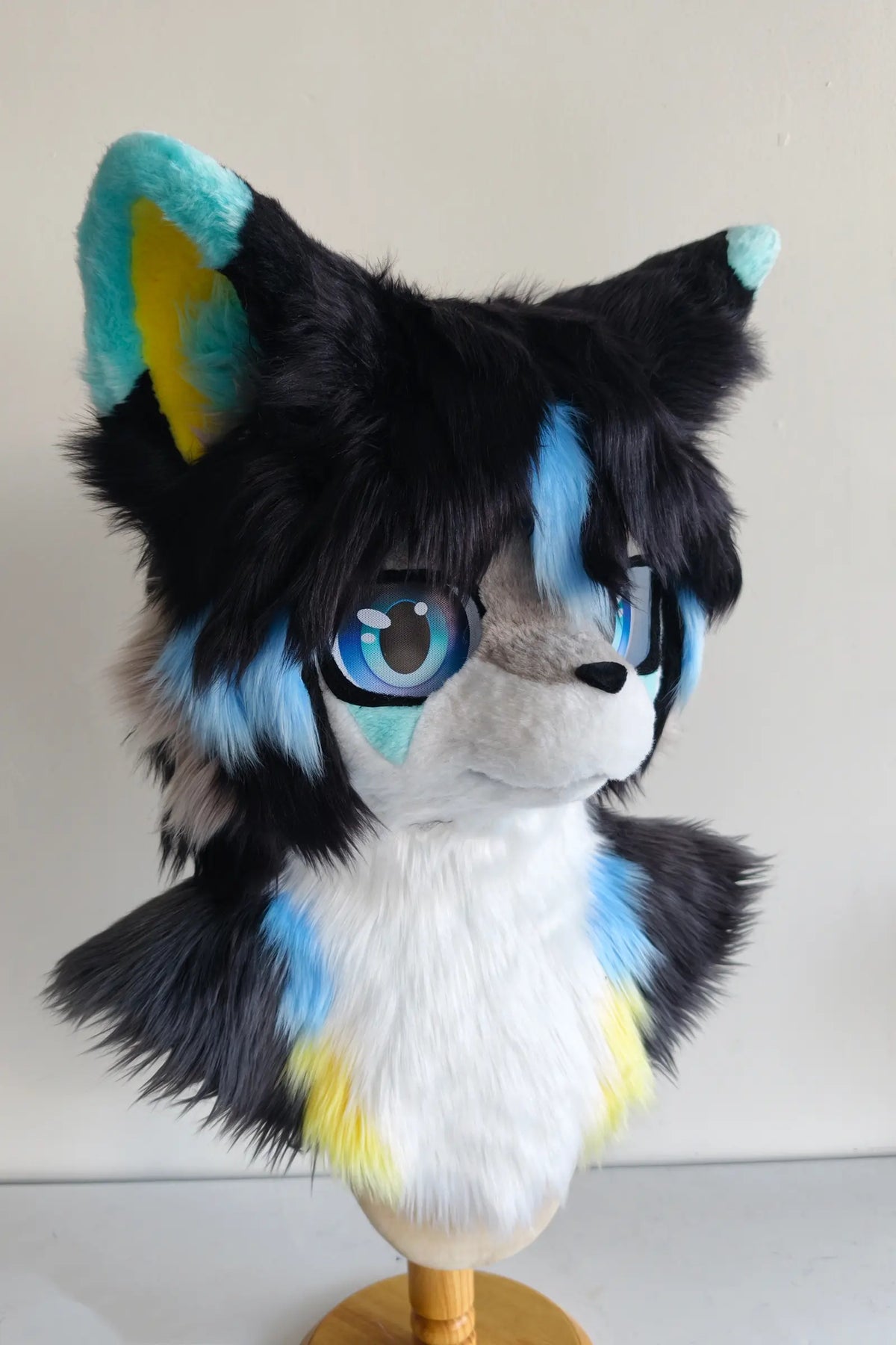 Black-Haired Puppy Partial Kemono Fursuit