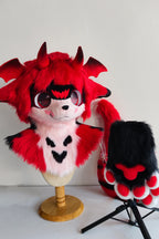 Red Demon Kitten Partial Kemono Fursuit