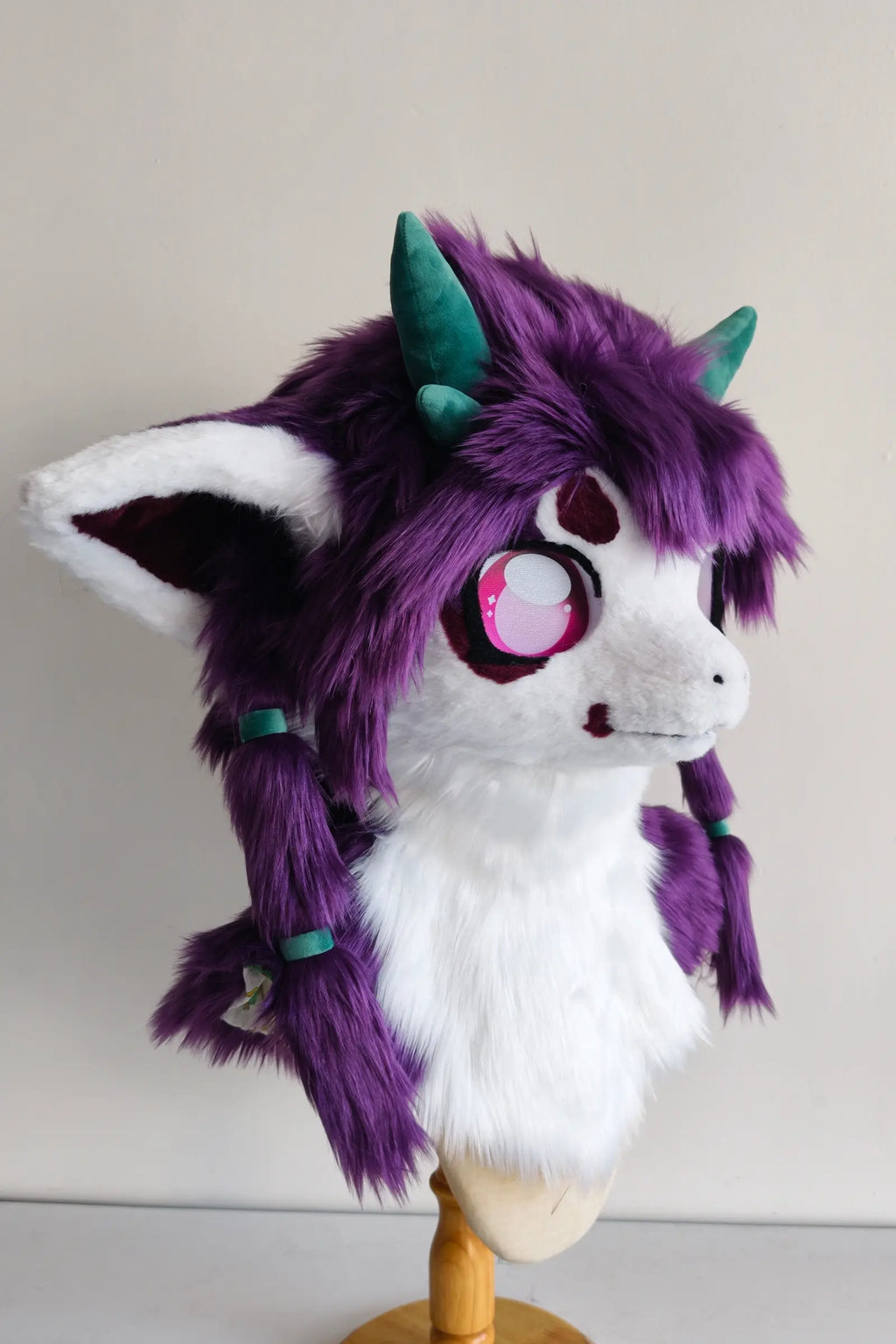 Purple Four-Horned Dragon Partial Kemono Fursuit