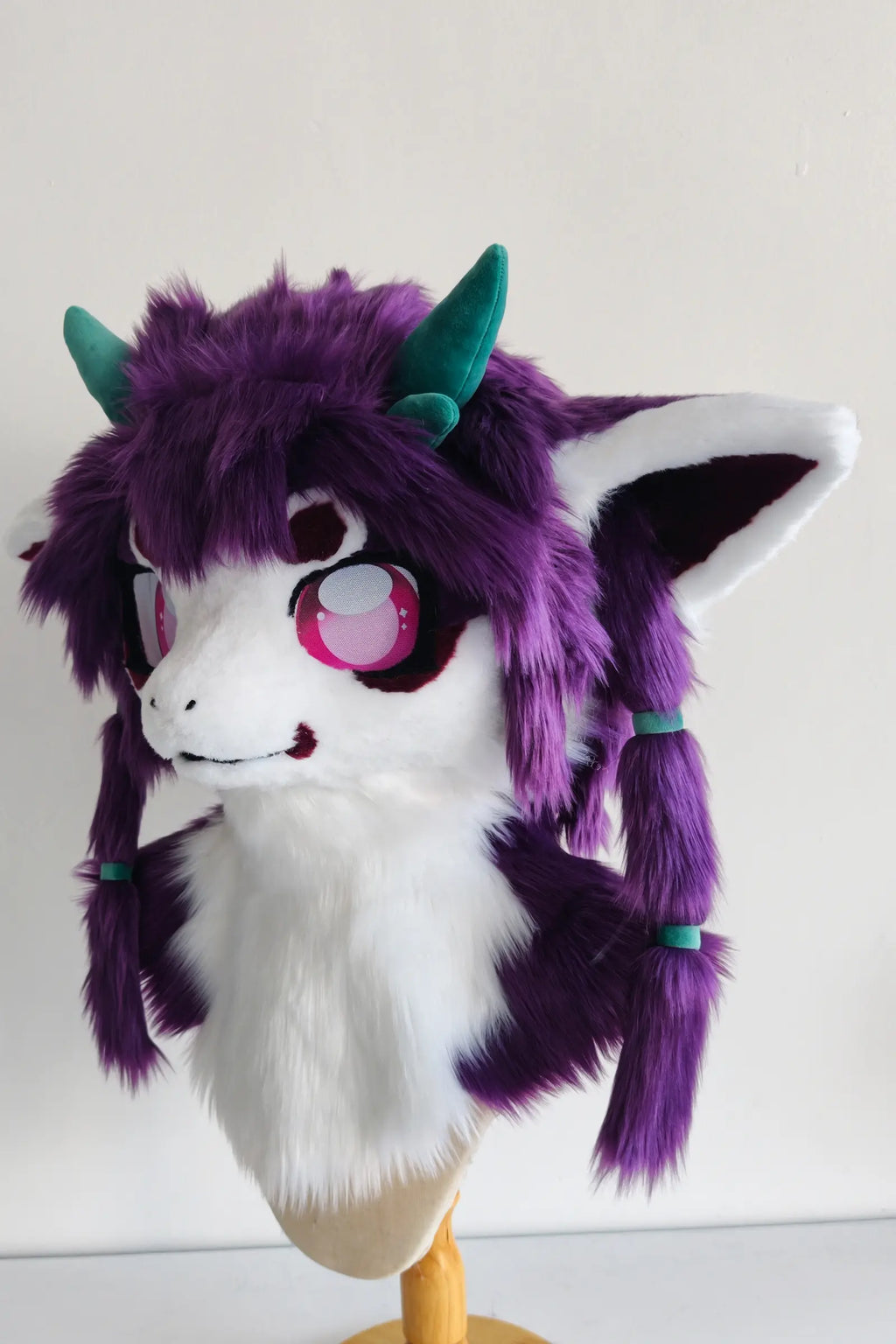 Purple Four-Horned Dragon Partial Kemono Fursuit