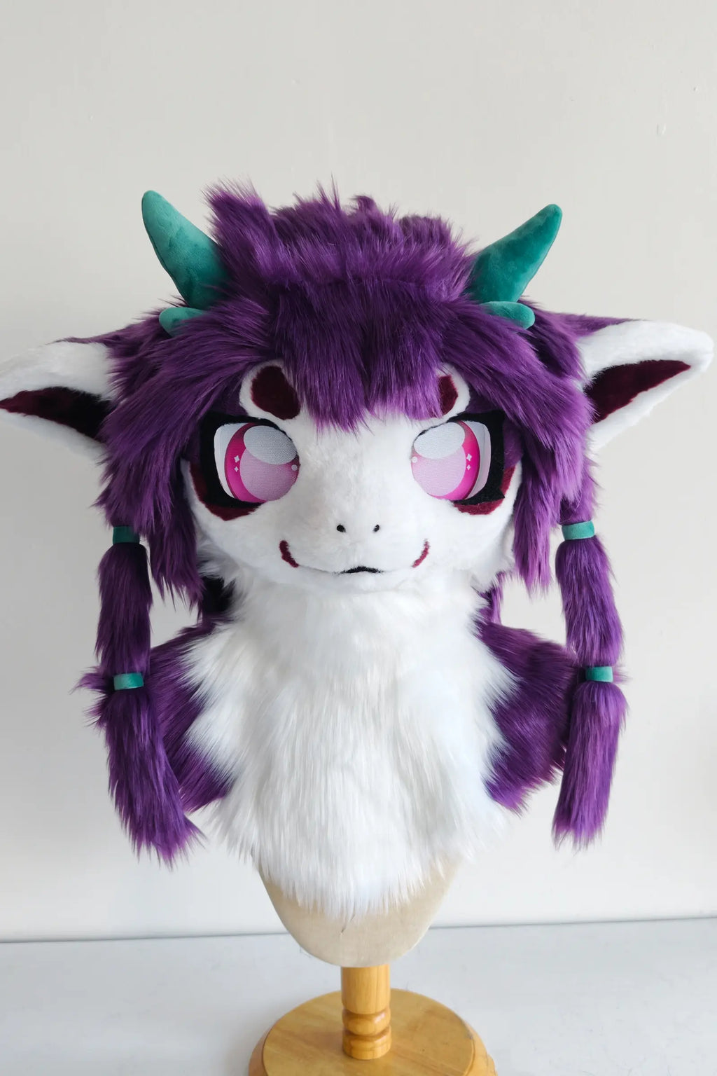 Purple Four-Horned Dragon Partial Kemono Fursuit