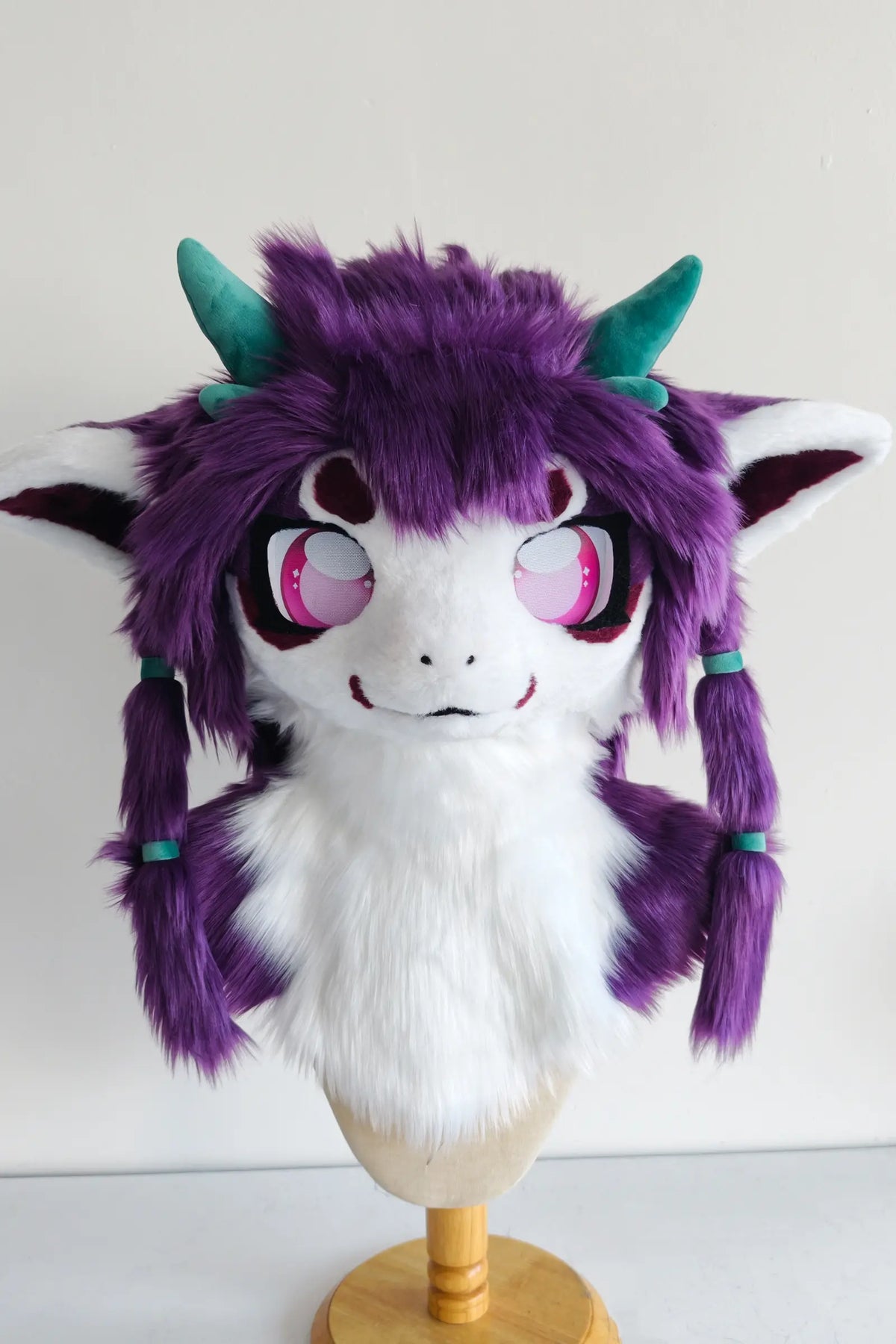 Purple Four-Horned Dragon Partial Kemono Fursuit