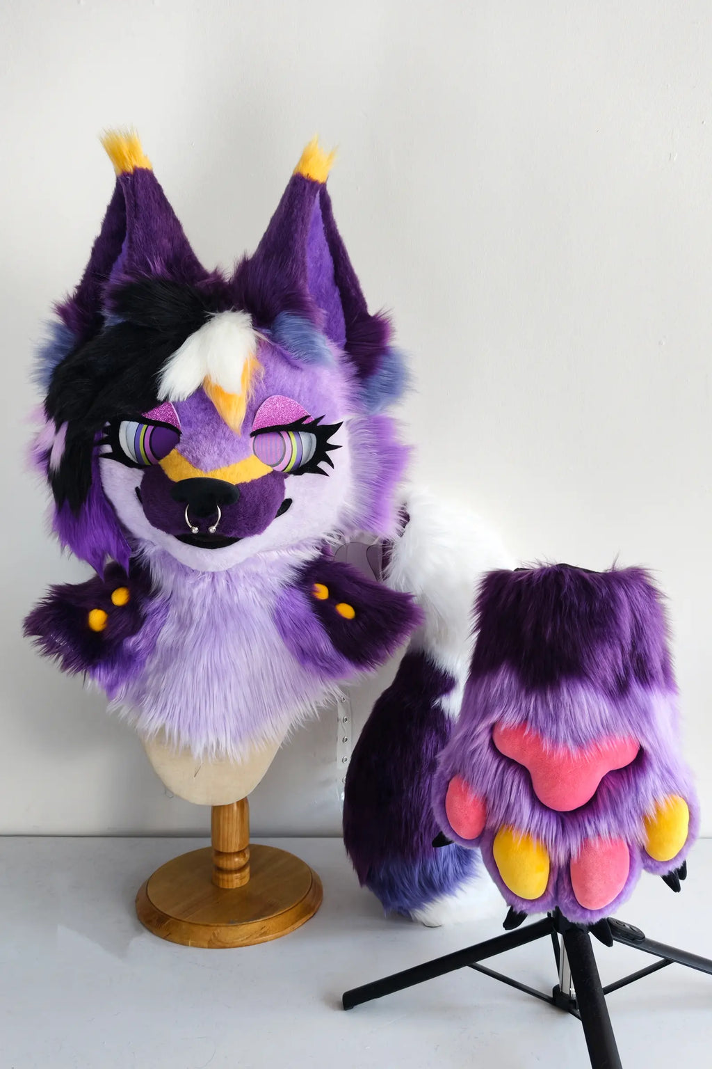 Purple Fox Partial Toony Fursuit